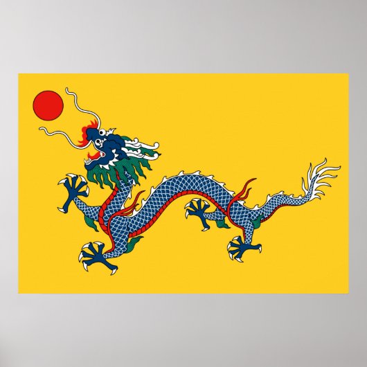 Qing Dynasty (1890-1911) vlagpapier van poster (Voorkant)