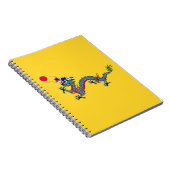 Qing Dynasty China Flag Notitieboek (Rechterzijde)