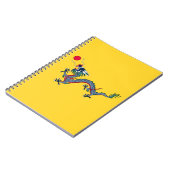 Qing Dynasty China Flag Notitieboek (Linkerzijde)