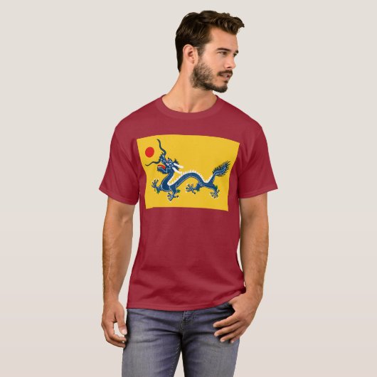 Qing Dynasty Flag T-shirt (Voorkant volledig)
