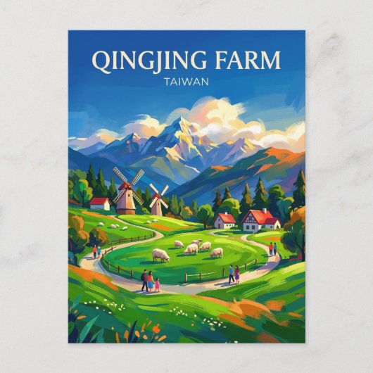 Qingjing Farm Taiwan Briefkaart (Voorkant)