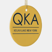 QKA Keuka Lake New York Keramisch Ornament (Rechts)