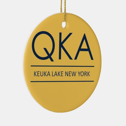 QKA Keuka Lake New York Keramisch Ornament (Rechts)