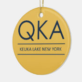 QKA Keuka Lake New York Keramisch Ornament (Links)