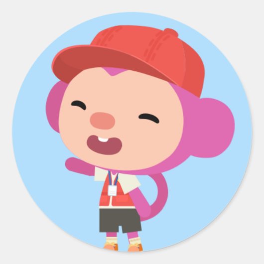 Qkids Momo Sticker (Voorkant)