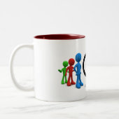 QLess-Mok Tweekleurige Koffiemok (Links)