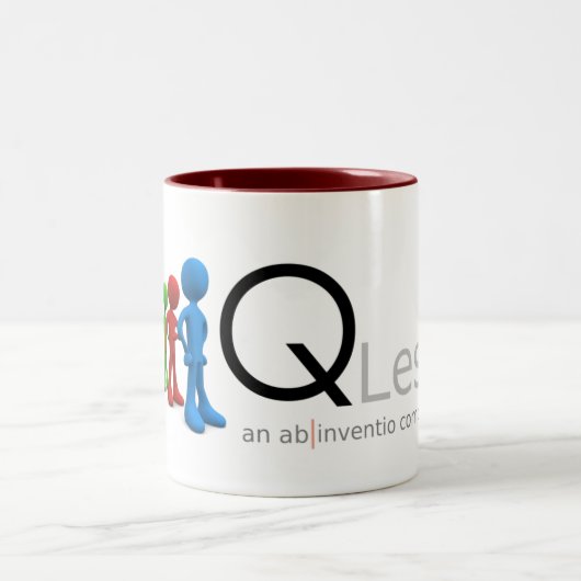 QLess-Mok Tweekleurige Koffiemok (Center)