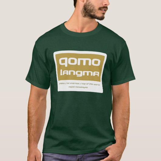 Qomolangma T-shirt (Voorkant)