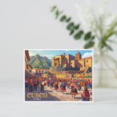 Qorikancha, Cusco Peru Briefkaart (Staand voorkant)