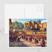 Qorikancha, Cusco Peru Briefkaart (Voorkant / Achterkant)
