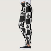 QoS-stijl koningin van schoppenwijken Leggings (Links)