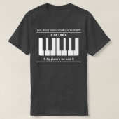 Qotsa I am Designer piano design T-shirt (Design voorkant)