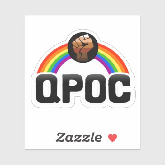 QPOC Progress Pride Sticker (Vel)