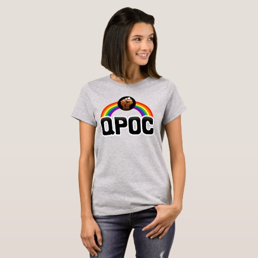 QPOC Progress Pride T-shirt (Voorkant volledig)
