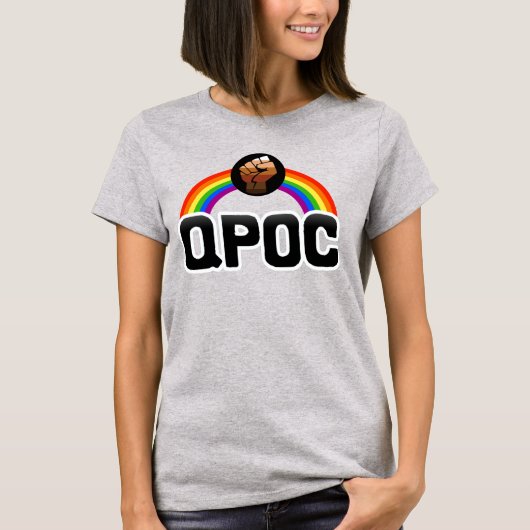 QPOC Progress Pride T-shirt (Voorkant)