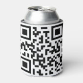 QR с о de. Qr-code. streepjescode Blikjeskoeler (Blikje Voorkant)