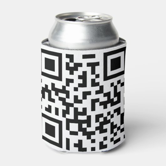 QR с о de. Qr-code. streepjescode Blikjeskoeler (Blikje Voorkant)