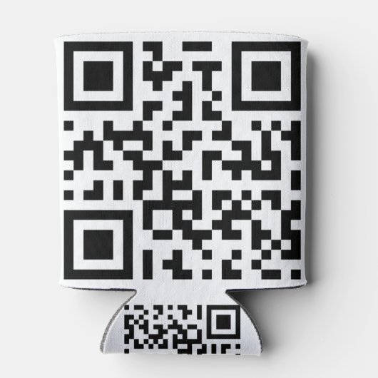 QR с о de. Qr-code. streepjescode Blikjeskoeler (Achterkant)