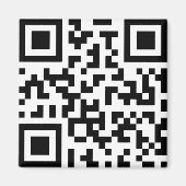 QR с о de. Qr-code. streepjescode Magneet (Voorkant)