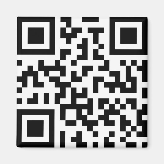 QR с о de. Qr-code. streepjescode Magneet (Voorkant)