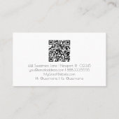 *~* QR Agaat Aqua Gold Glitter Glam AP66 Luxe Visitekaartje (Achterkant)