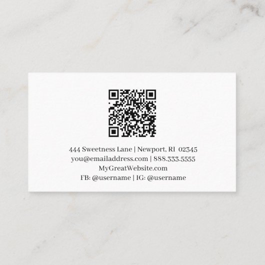 *~* QR Agaat Lavendel Mauve Gold Glitter AP66 Luxe Visitekaartje (Achterkant)