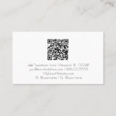 *~* QR Agaat Lavendel Wit Goud Glitter AP66 Luxe Visitekaartje (Achterkant)