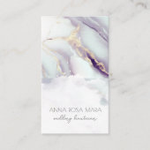 *~* QR Agaat Lila Wit Glam Luxe AP66 Visitekaartje (Voorkant)