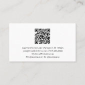 *~* QR Agaat  Scroll Gold Glitter AP66 Luxe Visitekaartje (Achterkant)