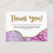 *~* QR AGATE Galaxy THANK YOU LOGO Review AP8 Informatiekaartje (Voorkant)