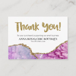 *~* QR AGATE Galaxy THANK YOU LOGO Review AP8 Informatiekaartje