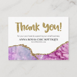 *~* QR AGATE Galaxy THANK YOU LOGO Review AP8 Informatiekaartje