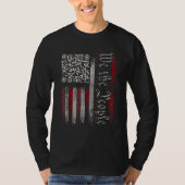  QR America Flag Funny Trump Dance Code T-shirt (Voorkant)