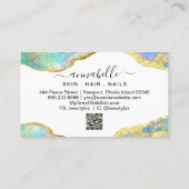 *~* QR AP26 OPAL Rainbow Gold Glitter Etheral Visitekaartje (Achterkant)