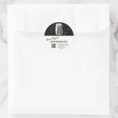 *~* QR AP30 ASPARAGUS - DEHYDRATED CANNING FREEZE RONDE STICKER (Tas)