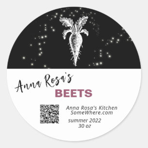 *~* QR AP30-BEETTEN - GEDEHYDRATEERDE KANNEN VRIJ RONDE STICKER