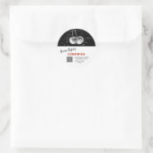 ~* QR AP30 CHERRY + GEDEHYDRATEERDE CONSERVENVRIES RONDE STICKER (Tas)