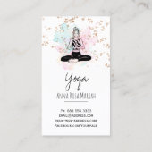 ** QR AP33 Regenboog Spirituele Chakra Yoga Visitekaartje (Achterkant)