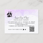 *~* QR AP46 Elegant Eedal Beach Marsh Heron Visitekaartje (Achterkant)