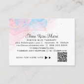 *~* QR AP46 Elegant Eedal Magical Glitter Logo Visitekaartje (Achterkant)