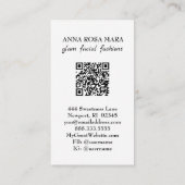 *~* QR AP5 Glam Punk Luxe 3 Mode Bold Schoonheid Visitekaartje (Achterkant)