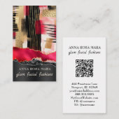 *~* QR AP5 Glam Punk Luxe 6  Fashion Bold Beauty  Visitekaartje (Voorkant / Achterkant)