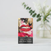 *~* QR AP5 Glam Punk Luxe 7 Fashion Bold Beauty Visitekaartje (Staand voorkant)