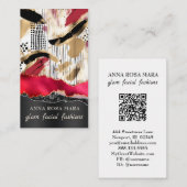 *~* QR AP5 Glam Punk Luxe 8 Fashion Bold Beauty  Visitekaartje (Voorkant / Achterkant)