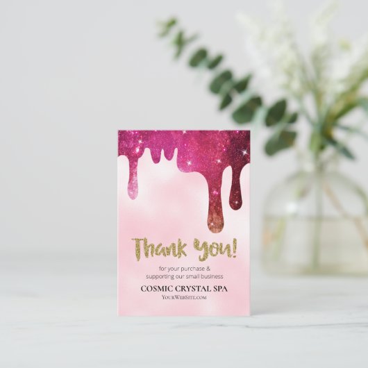 *~* QR -AP8 COSMIC DRIP DANK U Review Informatiekaartje (Staand voorkant)