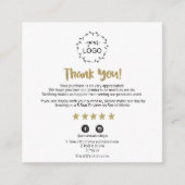 *~* QR AP8 DANK U Gold Star Review Cosmic Informatiekaartje (Voorkant)