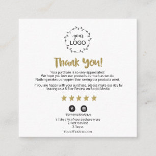 *~* QR AP8 DANK U Gold Star Review Cosmic Informatiekaartje