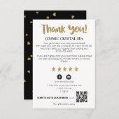 *~* QR AP8 DANK U Gold Star Review Informatiekaartje (Voorkant / Achterkant)