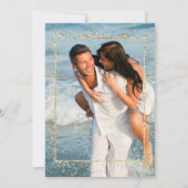 *~* QR AR6 Floral - Huwelijkswebsite Opslaan van d Save The Date (Achterkant)