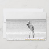 *~* QR AR6 Foto WEDDING BEWAREN de DATE mobiele te Kaart (Achterkant)